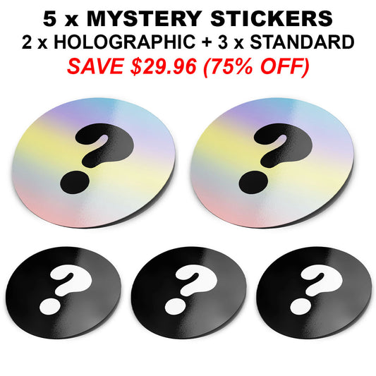 5 x MIXED MYSTERY STICKERS PACK
