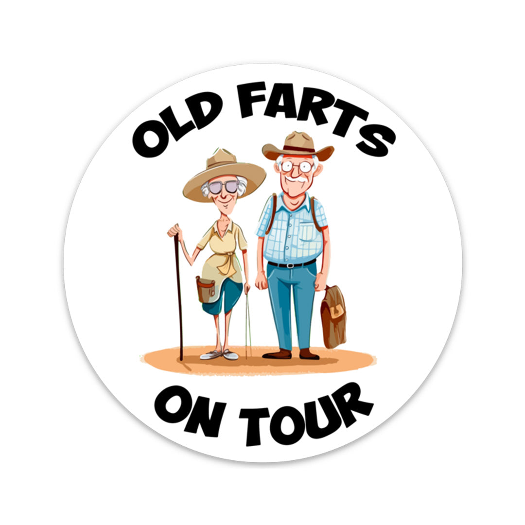 OLD FARTS ON TOUR STICKER – stickermize