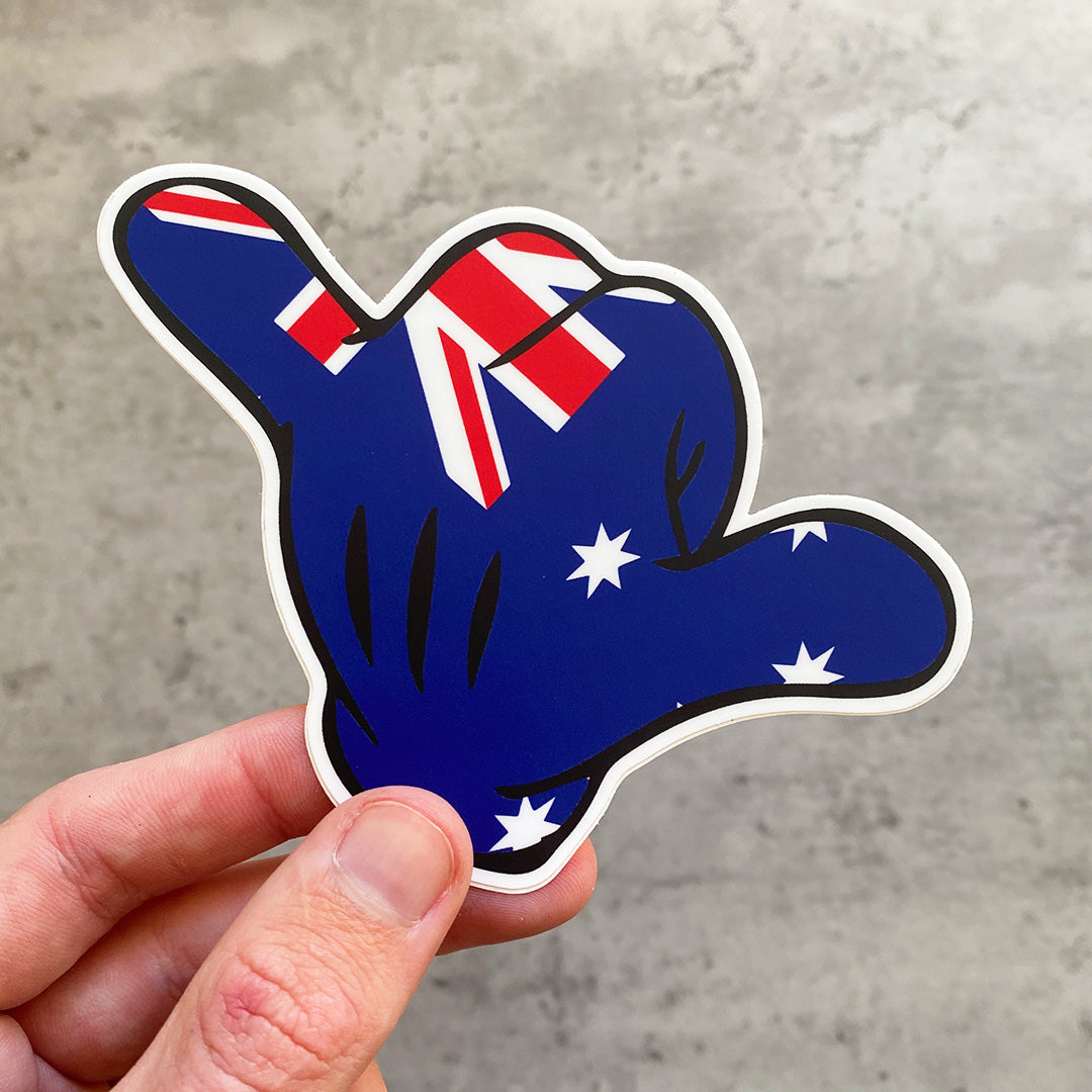 AUSTRALIAN SHAKA STICKER