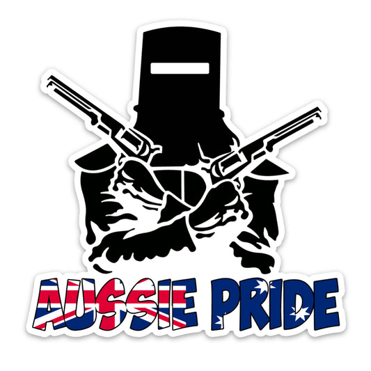AUSSIE PRIDE NED KELLY STICKER