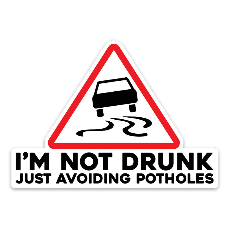 AVOIDING POTHOLES STICKER