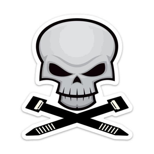 ZIP TIES SKULL STICKER