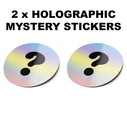 2 x HOLOGRAPHIC MYSTERY STICKERS