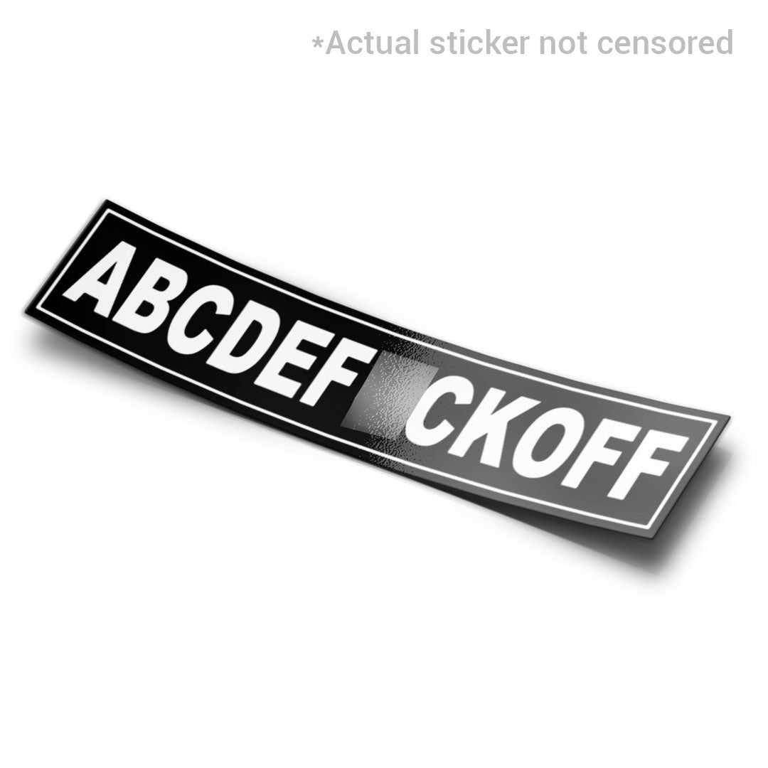 ABCDEF STICKER