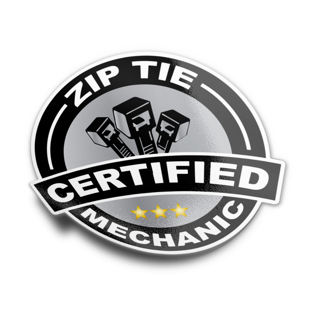 ZIP TIE MECHANIC STICKER – stickermize