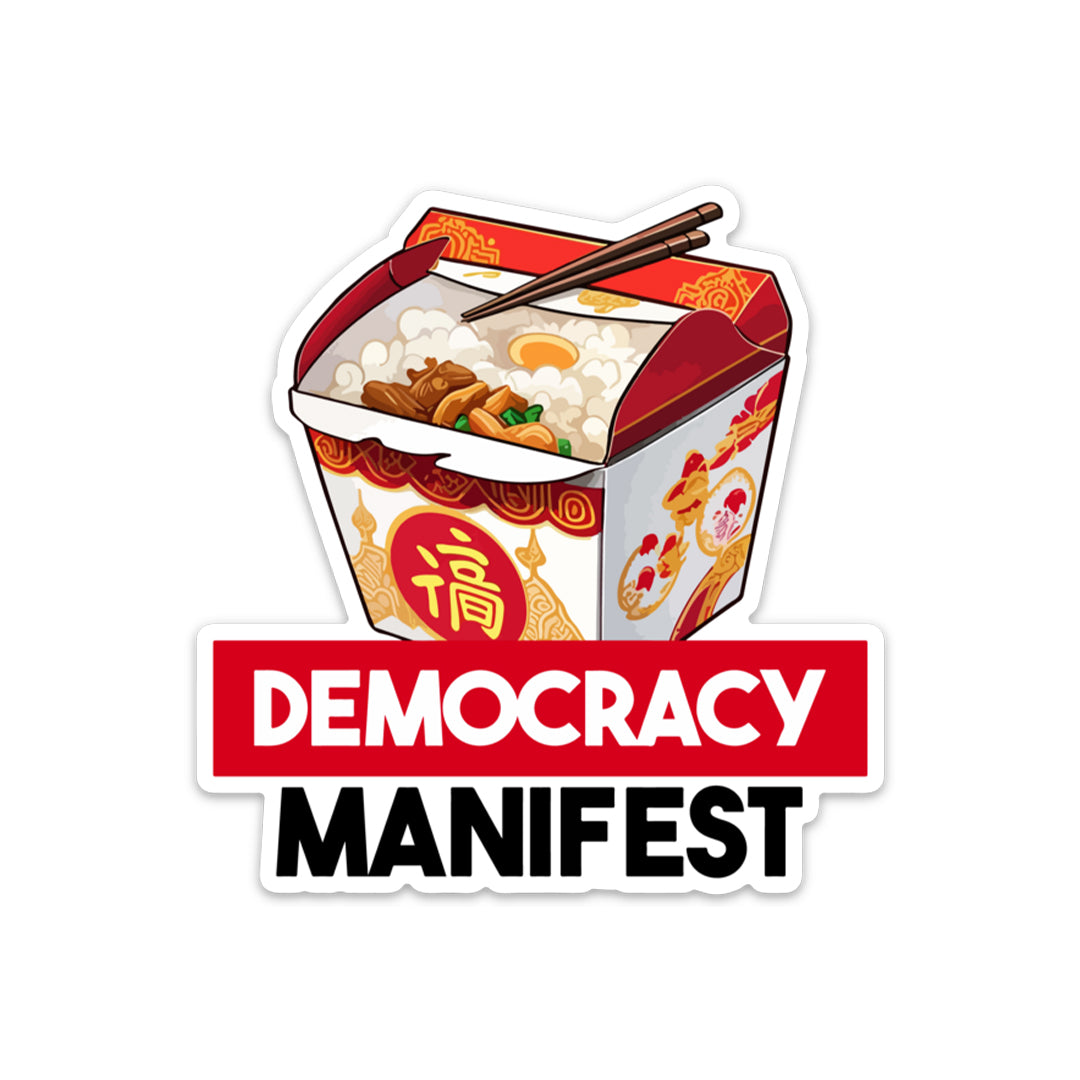 DEMOCRACY MANIFEST STICKER – stickermize