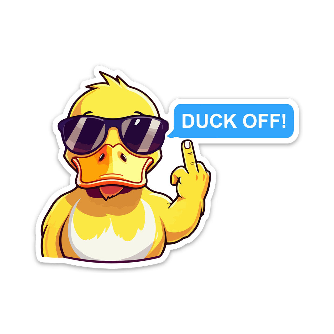 DUCK OFF STICKER