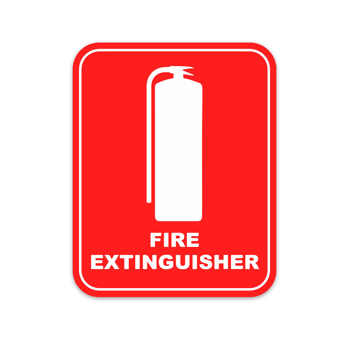 FIRE EXTINGUISHER STICKER