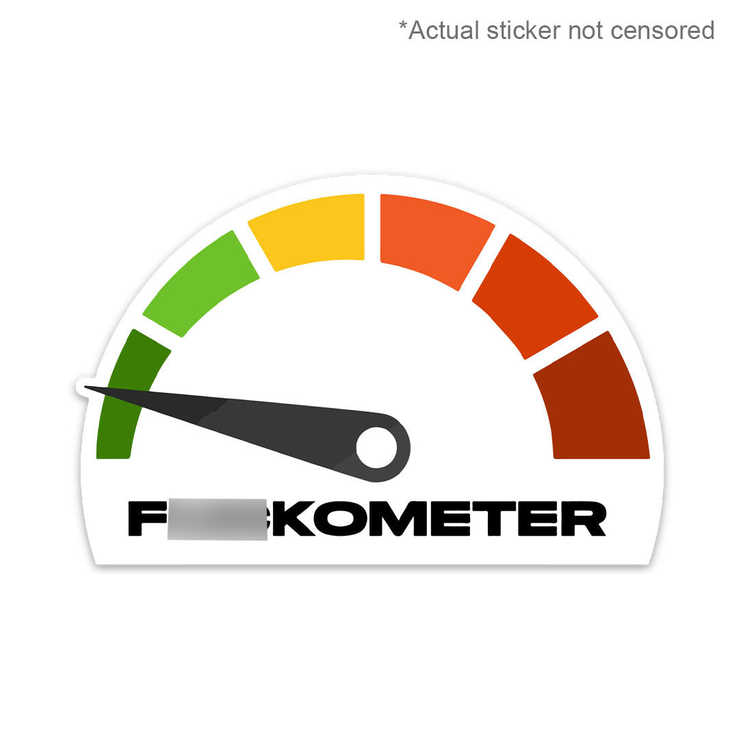 F*CKOMETER STICKER