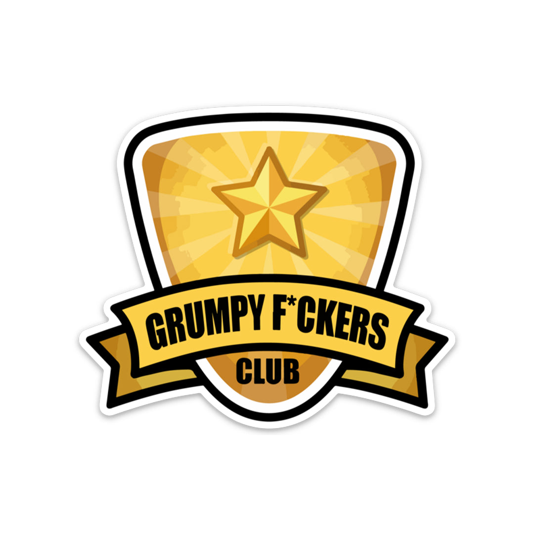 GRUMPY F*CKERS CLUB STICKER