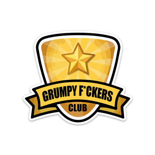 GRUMPY F*CKERS CLUB STICKER