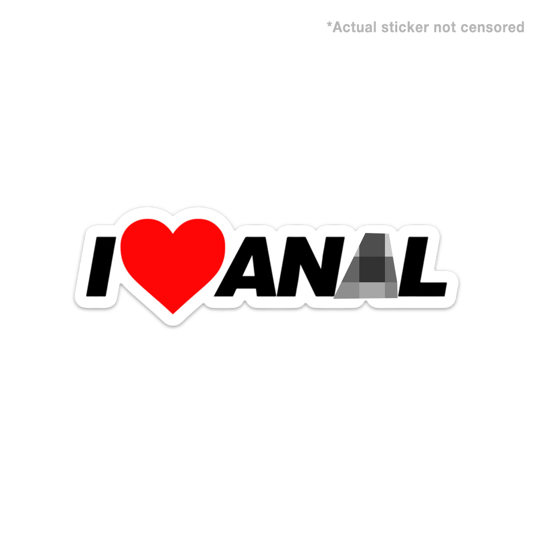 I LOVE AN*L STICKER