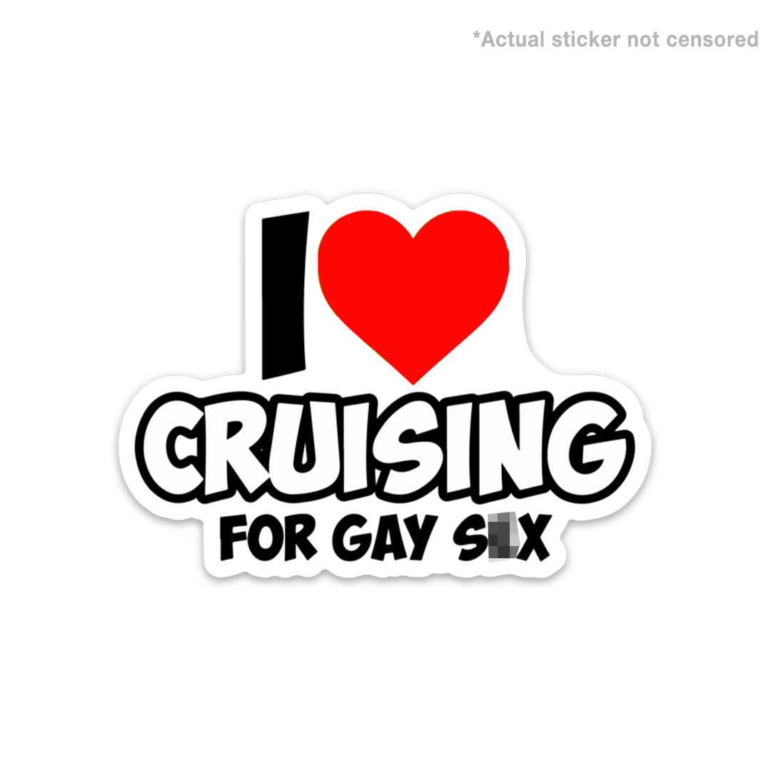 I LOVE CRUISING STICKER