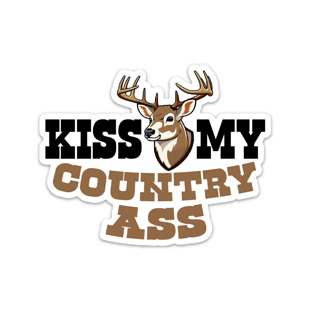 KISS MY COUNTRY ASS STICKER