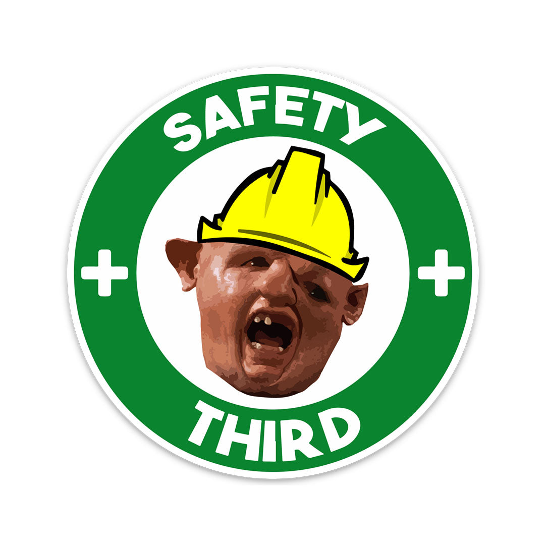 SAFETY THIRD GREEN STICKER – stickermize