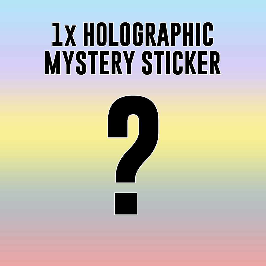 1 x HOLOGRAPHIC MYSTERY STICKER – stickermize