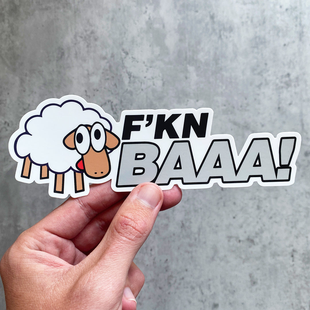 F'KN BAAA STICKER – stickermize