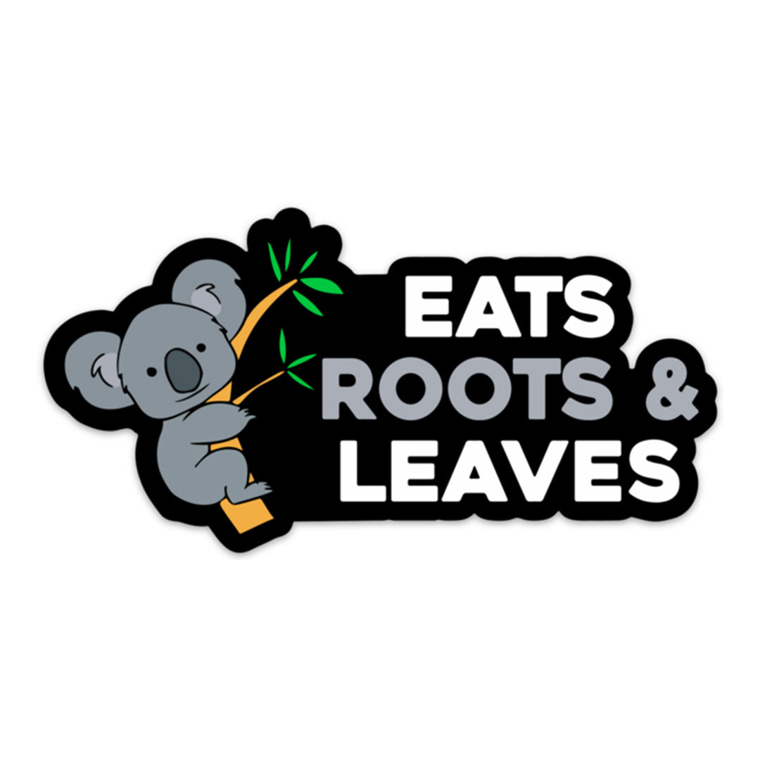 EATS ROOTS & LEAVES STICKER