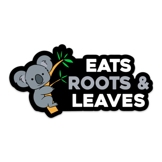 EATS ROOTS & LEAVES STICKER