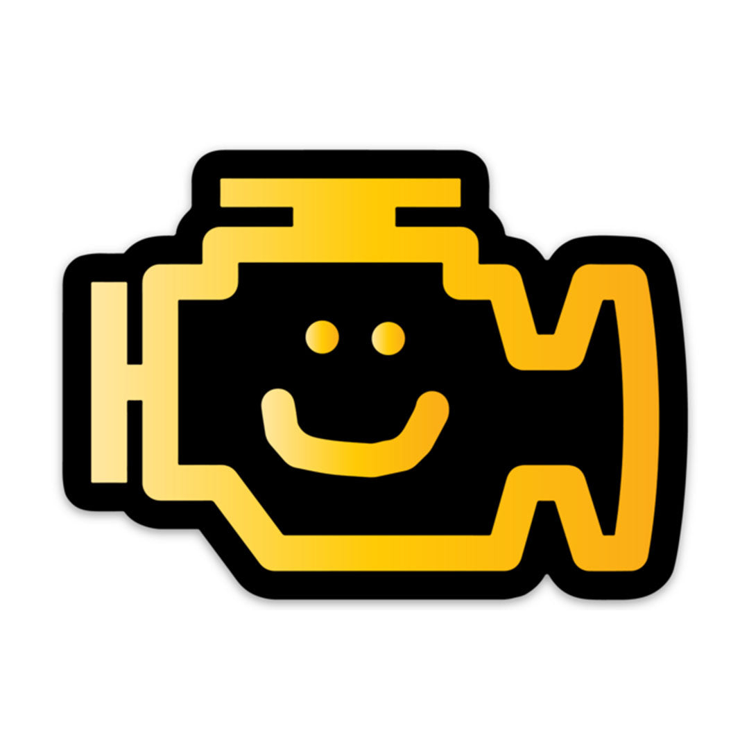 ENGINE LIGHT SMILE STICKER – stickermize