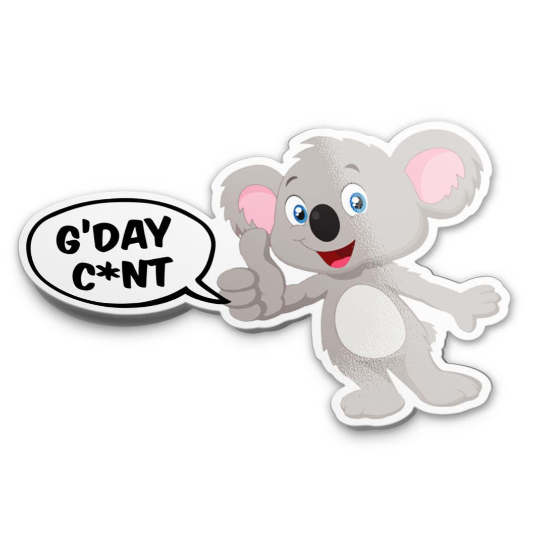 G'DAY C*NT KOALA STICKER