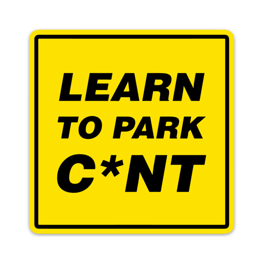 LEARN TO PARK STICKER