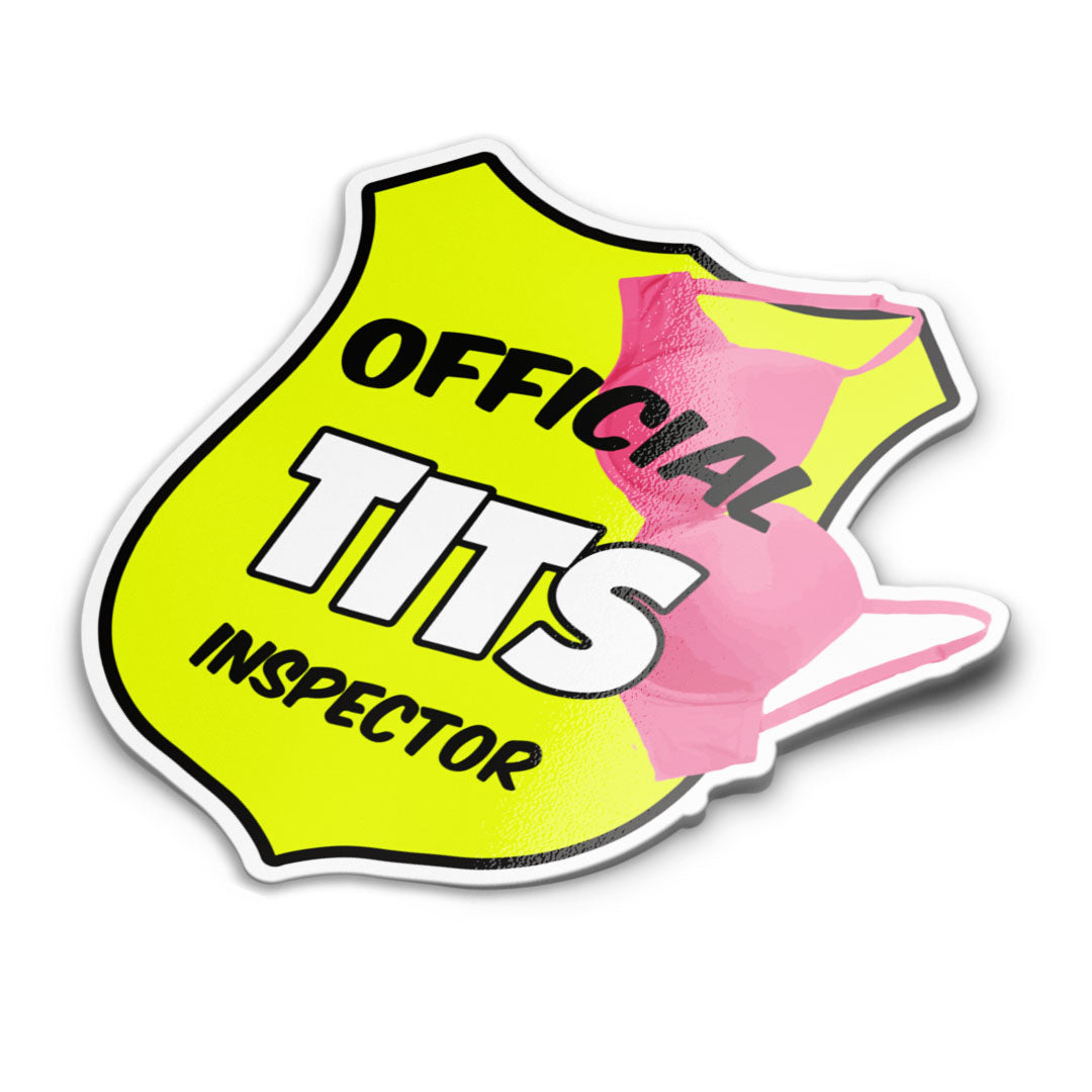 Official Tits Inspector Sticker Stickermize