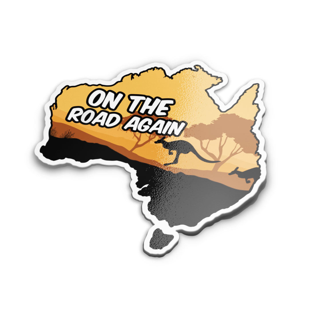 ON THE ROAD AGAIN STICKER – stickermize