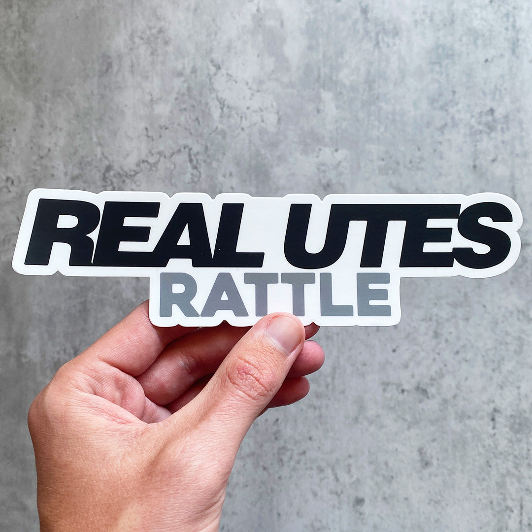 REAL UTES RATTLE STICKER