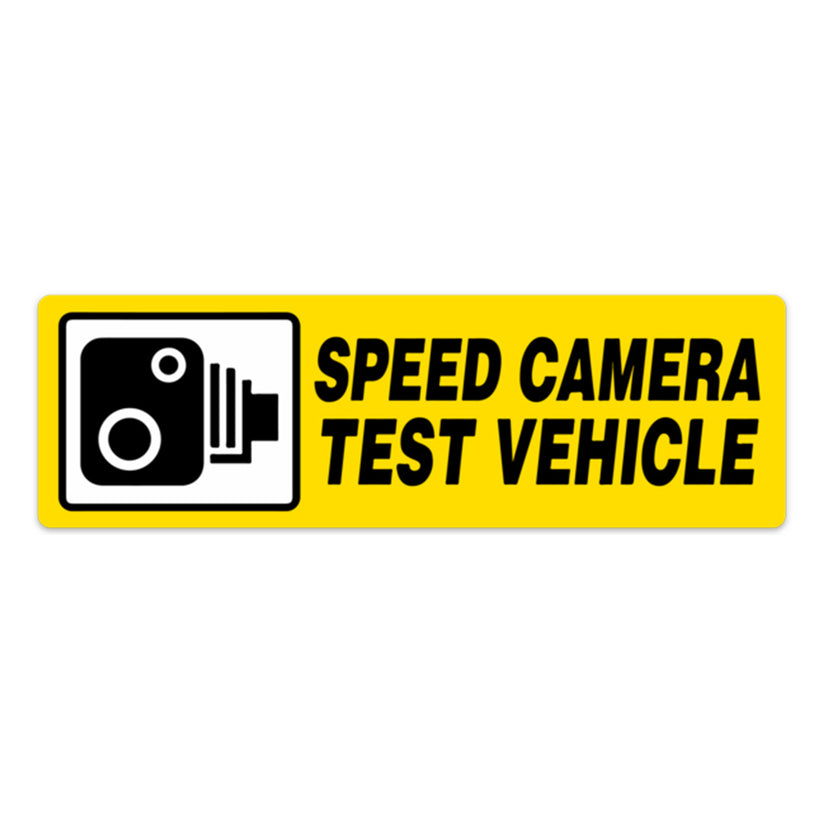 SPEED CAMERA TEST VEHICLE STICKER – stickermize