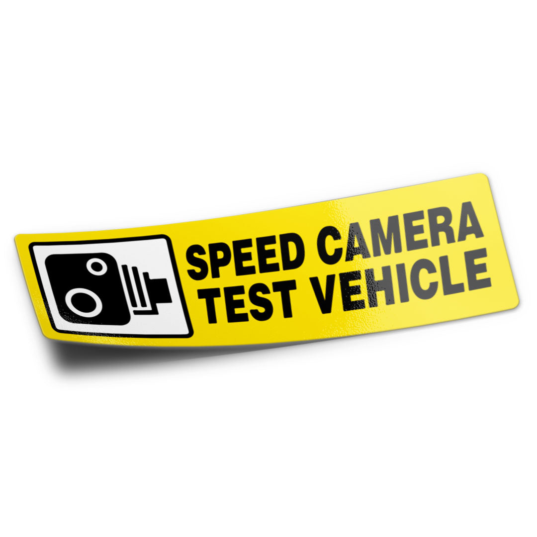 SPEED CAMERA TEST VEHICLE STICKER – stickermize