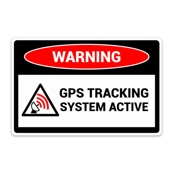 WARNING GPS TRACKING STICKER – stickermize